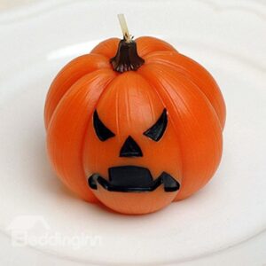 Original Handwork Unique Design 4-Piece Halloween Pumpkin Candle