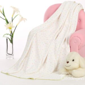 Cozy Comfortable Opaque Colored Dots Pattern Baby Geometry Blanket