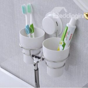 Concise Multifunctional Wall Mounted Design Toothbrush Holder