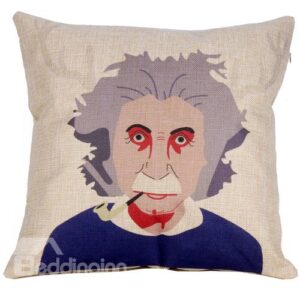Creative Albert Einstein Painting Thicken Throw Pillow