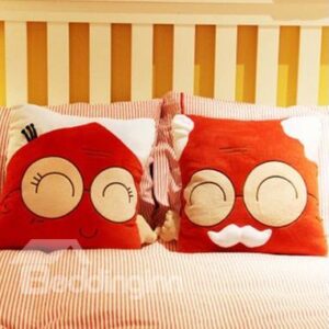 Creative Joyous One Old Couple Pattern Bed Pillow