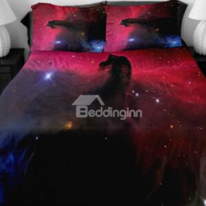 Shining Star and Vast Nebula Print 4-Piece Duvet Cover Sets