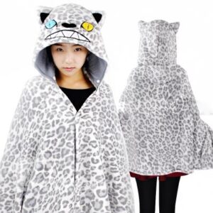 Creative Snow Leopard 3D Panther Pattern Cape and Blanket