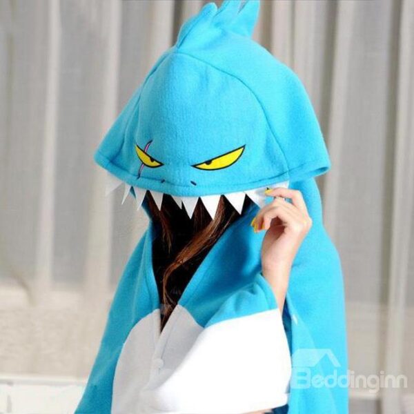Vivid 3D Blue Tyrannosaurus Pattern Skincare Novelty Blanket