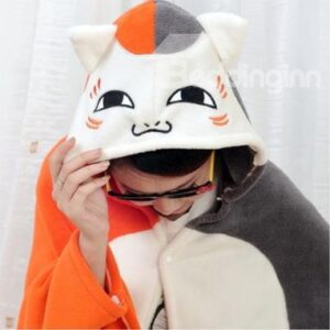 Super Lovely White and Orange Cat Pattern Skincare Blanket