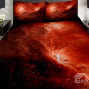 Wonders of Universe Print 4-Piece Duvet Cover Sets