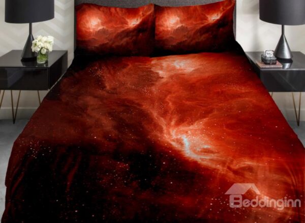 Wonders of Universe Print 4-Piece Duvet Cover Sets