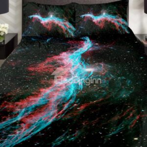 Colorful Star River in Darkness Print 4-Piece Duvet Cover Sets