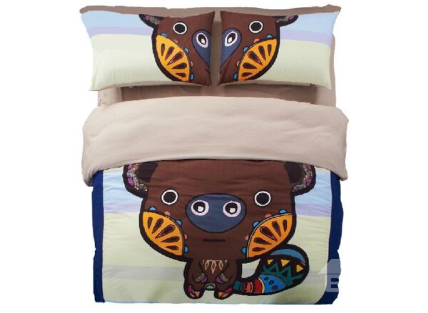 New Arrival Cute Little Bear Cartoon 4-Piece Duvet Cover Sets