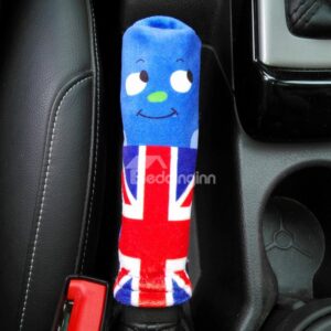 Creative Smile Expression England Flag Pattern Hand Brake Cover