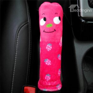 Happy Expression Ripe Strawberry Pattern Hand Brake Cover