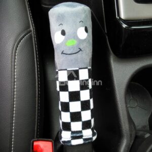 Fashion Cyan Nose Black and White Checks Hand Brake Cover