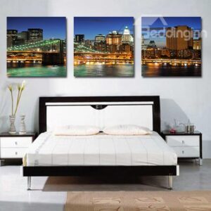 Beautiful Scenery 3-Pieces of Crystal Film Art Wall Print