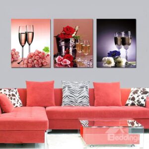 Beautiful Fantastic 3-Pieces of Crystal Film Art Wall Print