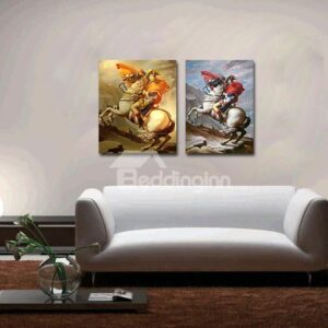 Classic People 2-Pieces of Crystal Film Art Wall Print
