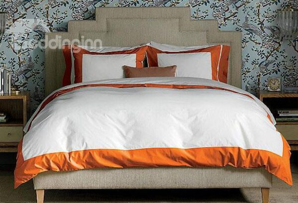 New Arrival 100% Cotton Satin Drill 4-Piece Duvet Cover Sets