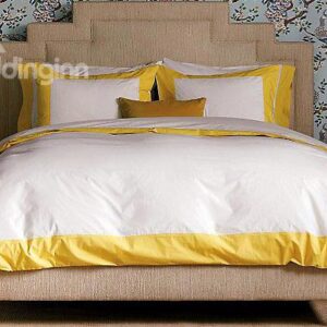 First Class High Quality Satin Drill Lemon Duvet Cover Sets