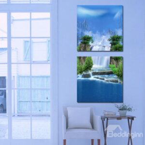 Fantastic Wonderful 2-Pieces of Crystal Film Art Wall Print