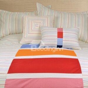 Top Selling Concise Style 100% Cotton 4-Piece Duvet Cover Sets