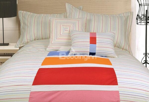 Top Selling Concise Style 100% Cotton 4-Piece Duvet Cover Sets