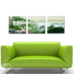 Fantastic Pine trees 3-Pieces of Crystal Film Art Wall Print
