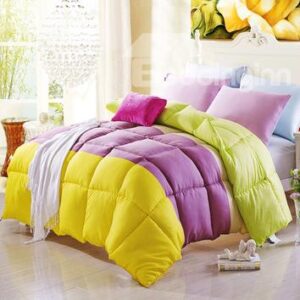 Super Soft Comfortable Bright Color Pattern Quilt