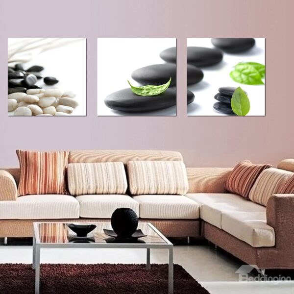 Wonderful Simple 3-Pieces of Crystal Film Art Wall Print
