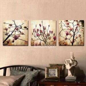 Pretty Jade Orchid 3-Pieces of Crystal Film Art Wall Print