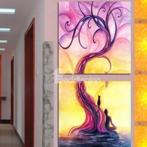 Amazing Pattern 2-Pieces of Crystal Film Art Wall Print