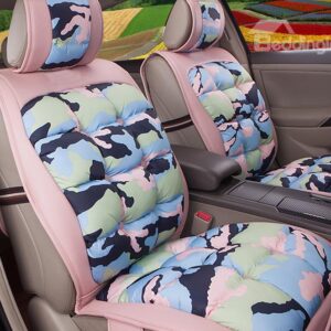 Super Soft and Warm Down Feather Material Pattern Print Car Seat Cover