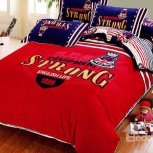 Thickening 100% Combed Cotton Reactive Printing 4-Piece Duvet Cover Sets