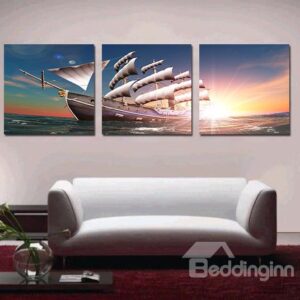 New Arrival Amazing 3-Pieces of Crystal Film Art Wall Print