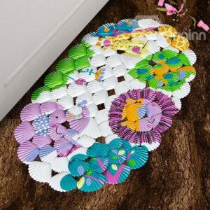 New Style Best Selling Colorful Cartoon Shell Bath Rugs