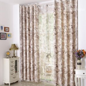 Hot Selling Rich Pattern Solid Blackout Linen Custom Made Curtain