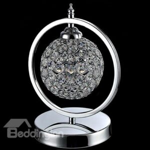 Beautiful Design Stainless Steel and Crystal Lamp
