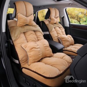 Super Warm and Comfortable Patch Short Plush Material Car Seat Cover