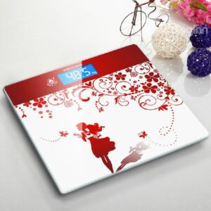 Pretty Fashion Girl flower Printing Accurate Weight Scale