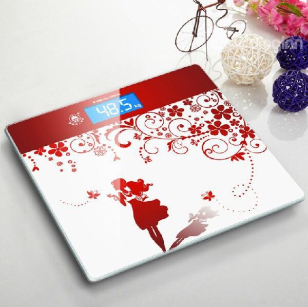 Pretty Fashion Girl flower Printing Accurate Weight Scale