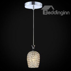 New Stalish 1-Head Alloy and Crystal Pendant Lights