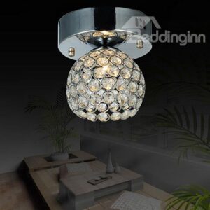 New Arrival Beautiful Alloy and Crystal Flush Mount