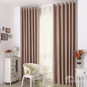 Top Quality Elegant Simple Color Scheme Custom Made Curtain