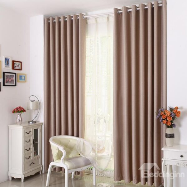 Top Quality Elegant Simple Color Scheme Custom Made Curtain