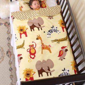 Super Lovely Joyous Animals Printing Yellow Baby Sleeping Bag