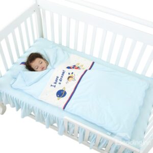 Promising I Have a Dream Scientist Pattern Sky Blue Baby Sleeping Bags