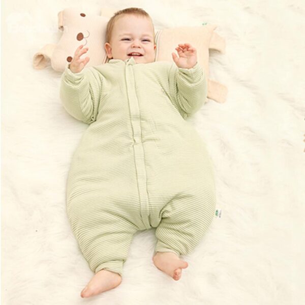 Autumn and Winter Straddle Thickening Organic Cotton Baby Sleeping Bag