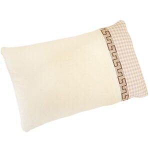 Light Yellow Stripes Squares Super Soft and Comfortable Baby Pillow