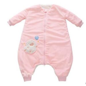 Beautiful High Quality Pink Short Plush Baby Sleeping Bag