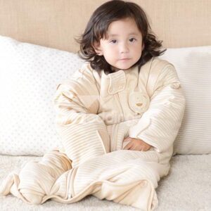 Comfortable Natural Colored Cotton Thicken Nest Baby Sleeping Bag