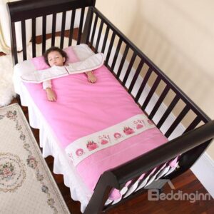 Princess Style Romantic Pink Clothes and Castle Painting Baby Sleeping Bag