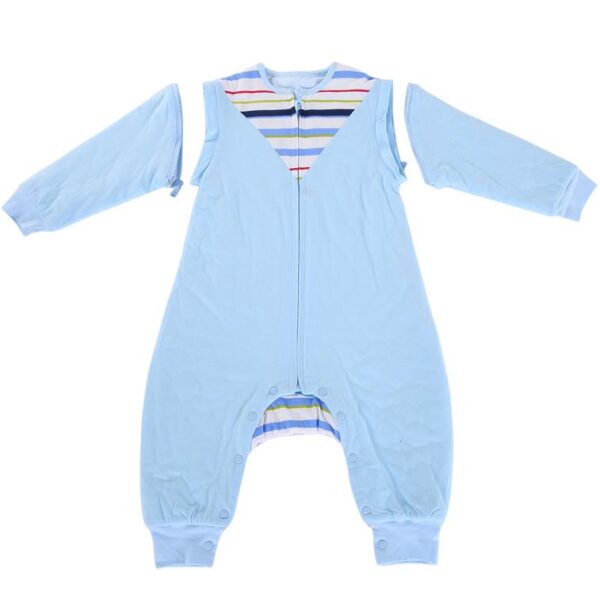 Long Sleeve Style Bright Color Stripes Baby Sleeping Bag
